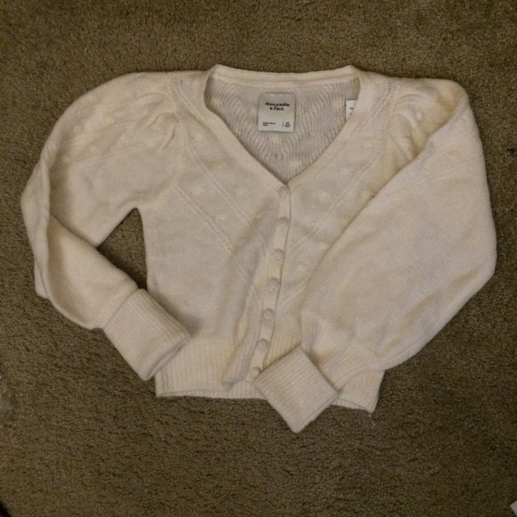 abercrombie Bubble cropped cardigan white - Picture 4 of 14